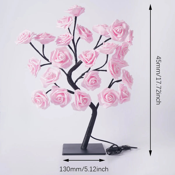 Enchanting Rose Flower Lamp